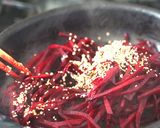 下茹でなしでビーツのきんぴら作り方5写真