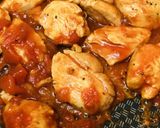 鶏むね肉のトマト缶＆ケチャップ炒め作り方3写真