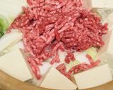 ブロッコリーと合い挽き肉の豆乳鍋作り方3写真