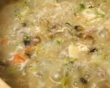 お鍋の〆●リゾット風になる豆乳鍋の〆雑炊作り方1写真