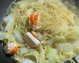 白菜と柚カニカマの和風パスタ〜柚子風味〜作り方5写真