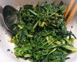 春菊のごま和えと茎の汐昆布和え作り方8写真