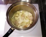 鶏肉とほうれん草のミルクスープ作り方4写真