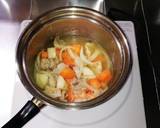 鶏肉とほうれん草のミルクスープ作り方6写真