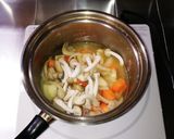 鶏肉とほうれん草のミルクスープ作り方7写真