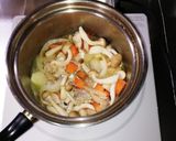 鶏肉とほうれん草のミルクスープ作り方8写真