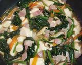 ほうれん草ベーコン豆腐のとろとろ♡副菜作り方3写真
