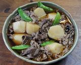 シンプルで美味しい！里芋と牛肉の煮込み作り方4写真