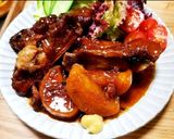 手羽元と鶏胸肉のマーマレード煮作り方6写真