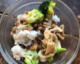 納豆とブロッコリー、油揚げのご飯作り方4写真