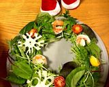クリスマス　冬サラダリースサラダ作り方4写真