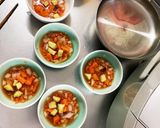 全てレンジごろごろ野菜肉なしチリ麻婆豆腐作り方10写真