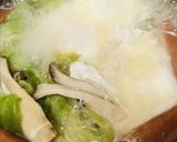 洋風鍋●レタス1玉とソーセージの豆乳鍋作り方4写真