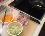 テフロンフライパン塩豚炒飯、締めはポン酢作り方1写真