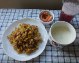 カレー味の焼き飯♪作り方1写真