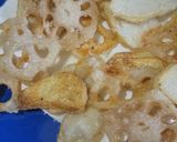 蓮根と里芋の葱ソース掛け作り方4写真
