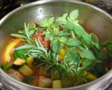 爽やかハーブの夏野菜トマトスープ作り方9写真