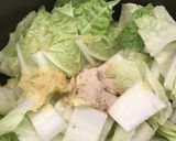 プリプリ豚バラの白菜味噌汁作り方4写真