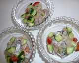 鯵と夏野菜のおろし和え作り方5写真