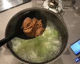 プリプリ豚バラの白菜味噌汁作り方7写真