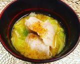 プリプリ豚バラの白菜味噌汁作り方9写真