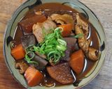 尾張風ホルモンの味噌煮込み作り方6写真