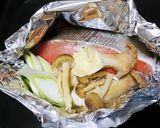 フライパン使用♫鮭のバター醤油ホイル焼き作り方2写真