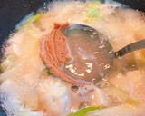 冷蔵庫の残り物と小籠包をお味噌汁に♪作り方5写真