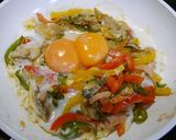 簡単！野菜一杯☆目玉焼き作り方6写真