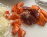 鮪とサーモンの中華炒め〜残りもの刺身で〜作り方2写真