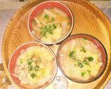 松山あげと大根と人参の味噌汁(^q^)☺作り方12写真