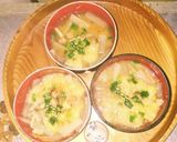 松山あげと大根と人参の味噌汁(^q^)☺作り方12写真