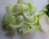 おさかなバーグと青梗菜の炒め物作り方1写真