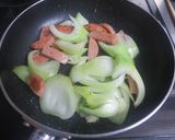 おさかなバーグと青梗菜の炒め物作り方12写真