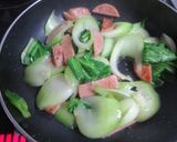 おさかなバーグと青梗菜の炒め物作り方16写真