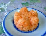ペットボトルで　花型ライス 　　弁当にも作り方4写真