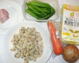 喉の乾燥に♪豆乳クラムチャウダー♪簡単作り方1写真