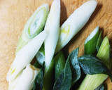 カキとネギの中華風炒め作り方1写真