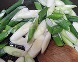 カキとネギの中華風炒め作り方3写真