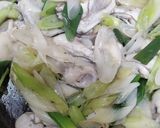 カキとネギの中華風炒め作り方5写真