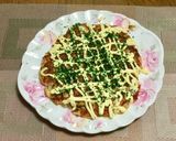 白菜＆チーズ＆ベーコンで洋風？お好み焼き作り方7写真