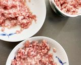 レンジビックリドンキーひき肉のせドーム蒸作り方2写真
