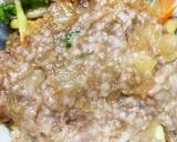 レンジビックリドンキーひき肉のせドーム蒸作り方14写真