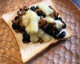 納豆と黒豆のトースト作り方4写真