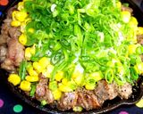 スキレットでペッパーランチ風のステーキ丼作り方10写真