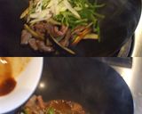 青椒牛肉絲麻婆茄子ラーメン作り方4写真