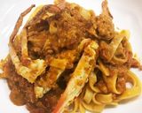 ワタリガニのトマトクリームパスタ作り方8写真
