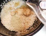 鮭炊き込みご飯〜クレソン混ぜお結び作り方2写真