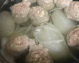 大根と鶏団子の煮物、柚子胡椒味作り方3写真