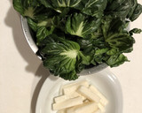 ターツァイと長芋の中華スープ作り方1写真